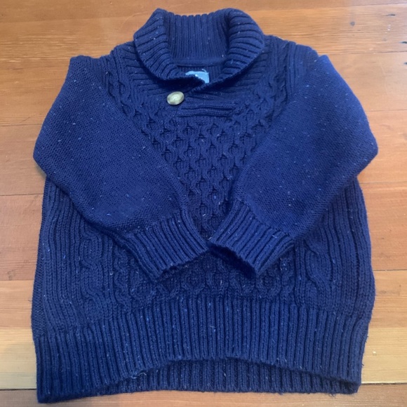 GAP boys toddler pullover sweater 18-24m cable - Picture 1 of 5